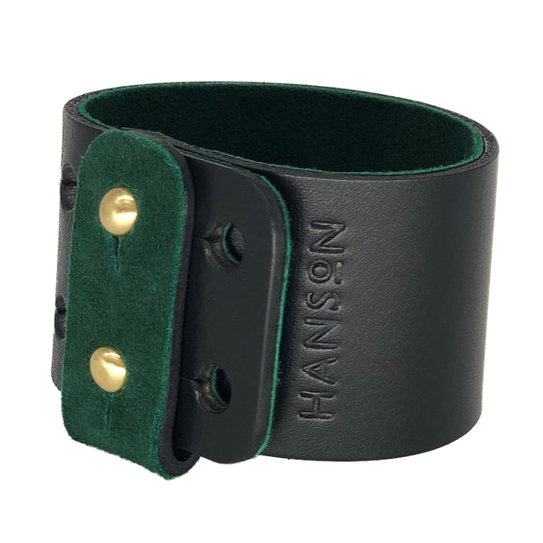 Designer leather wristband 