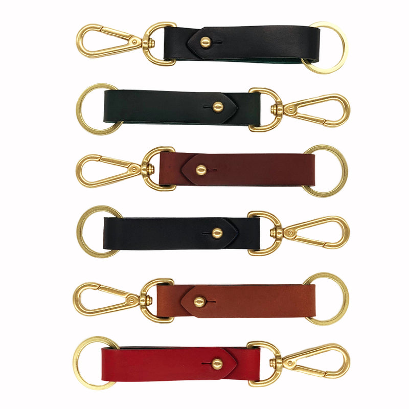 Leather key fob collection