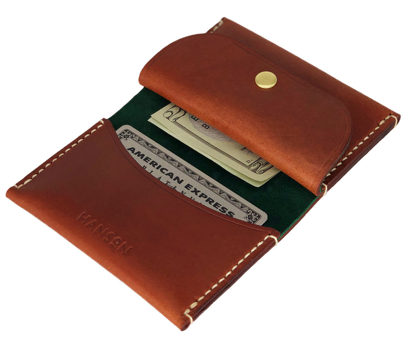 Personalized leather cardholder 
