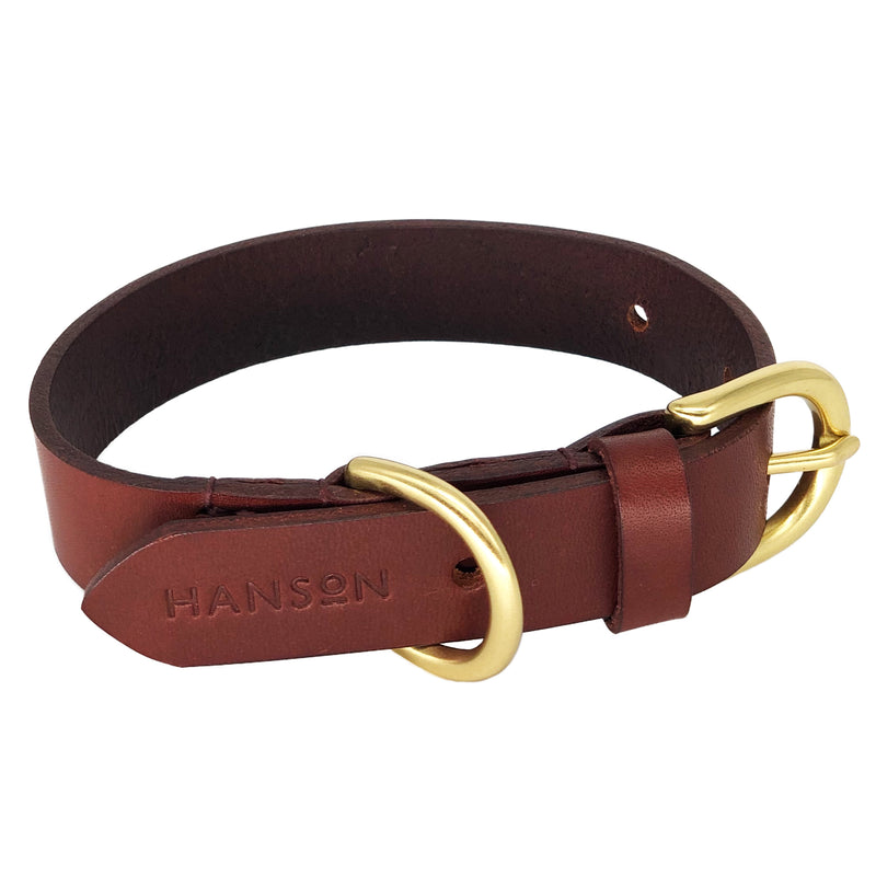 Handmade leather dog collar