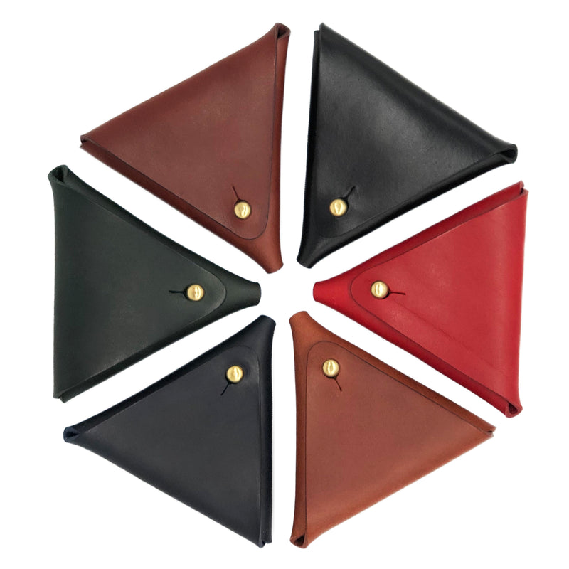 Triangle coin pouch 